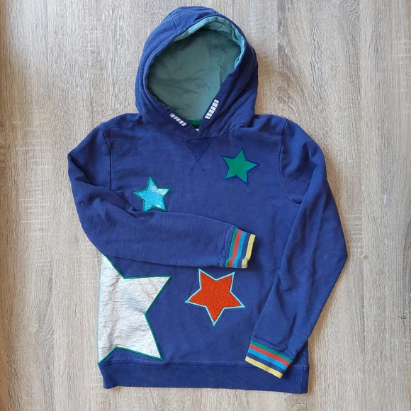 Mini Boden guc star 🌟 sweatshirt hoodie 11-12 years - Picture 3 of 15